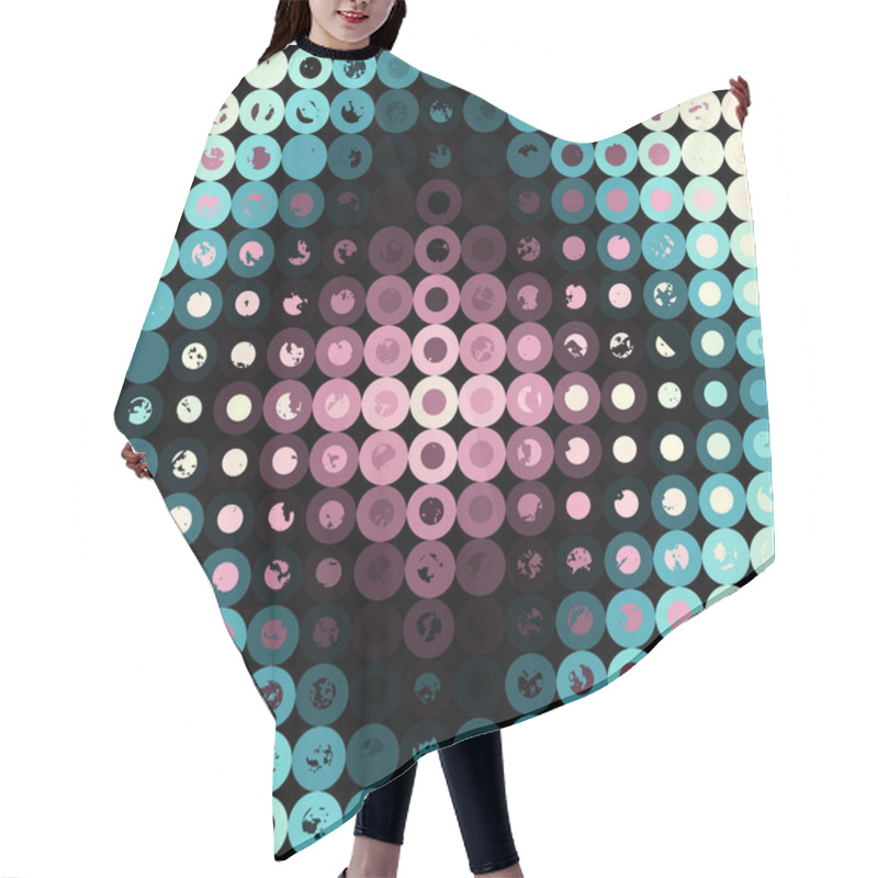 Personality  Geometric Abstract Pattern In Low Poly Style. Hair Cutting Cape