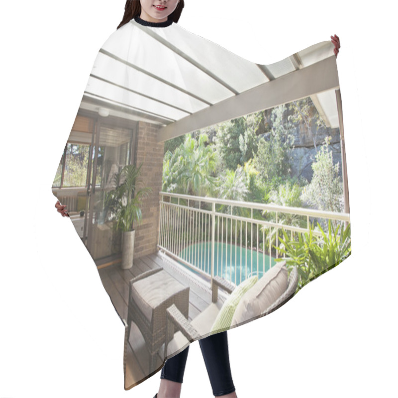 Personality  Balcony With A View Hair Cutting Cape