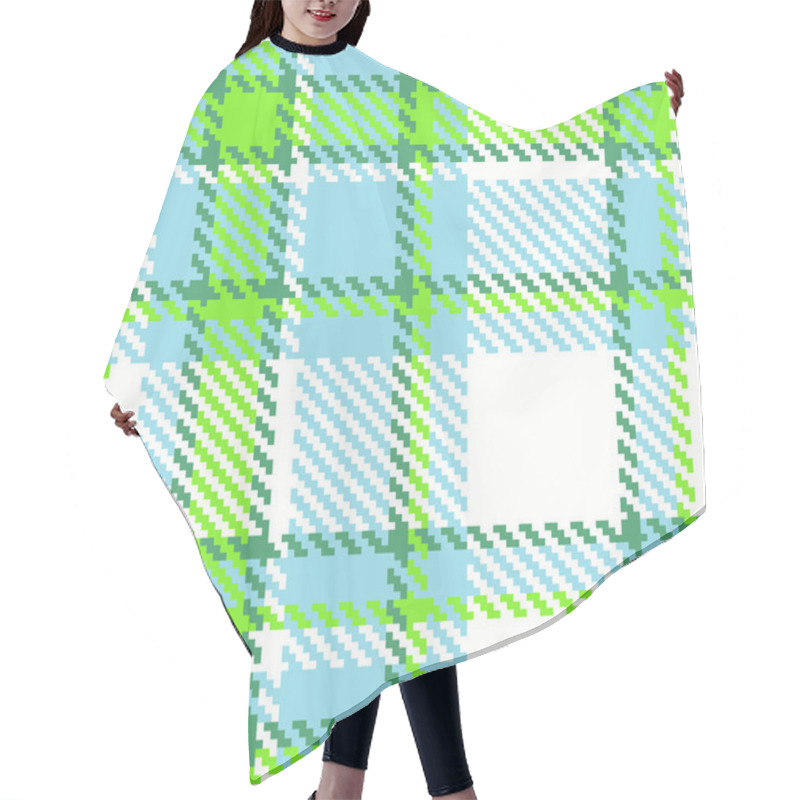 Personality  Seamless Checkered Vector Pattern Hair Cutting Cape