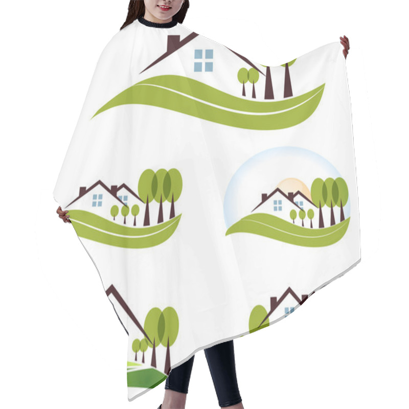 Personality  House Icons Hair Cutting Cape