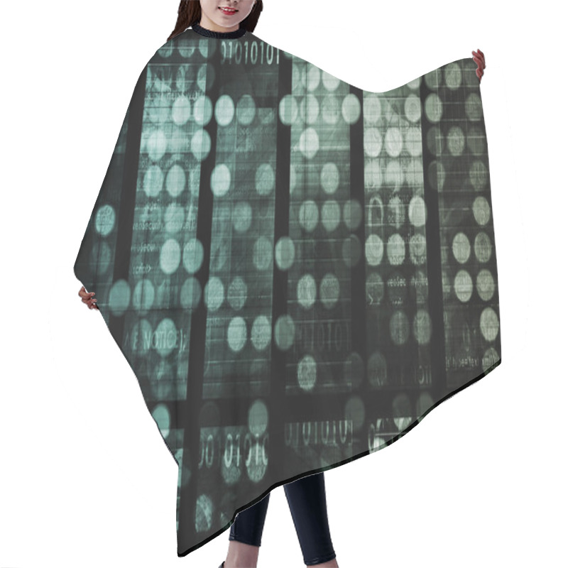 Personality  Technology Abstract Hair Cutting Cape