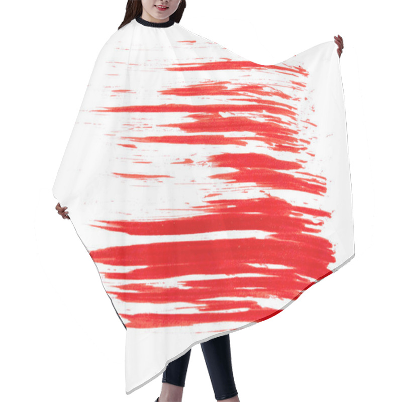 Personality  Red Paint Hair Cutting Cape