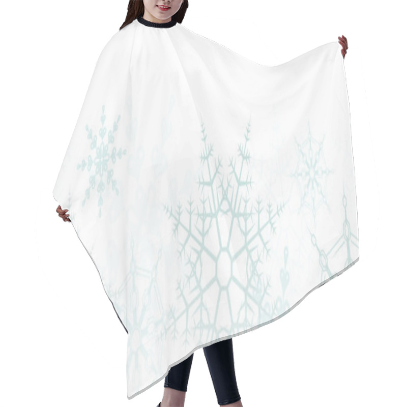 Personality  Snowflake Border Hair Cutting Cape