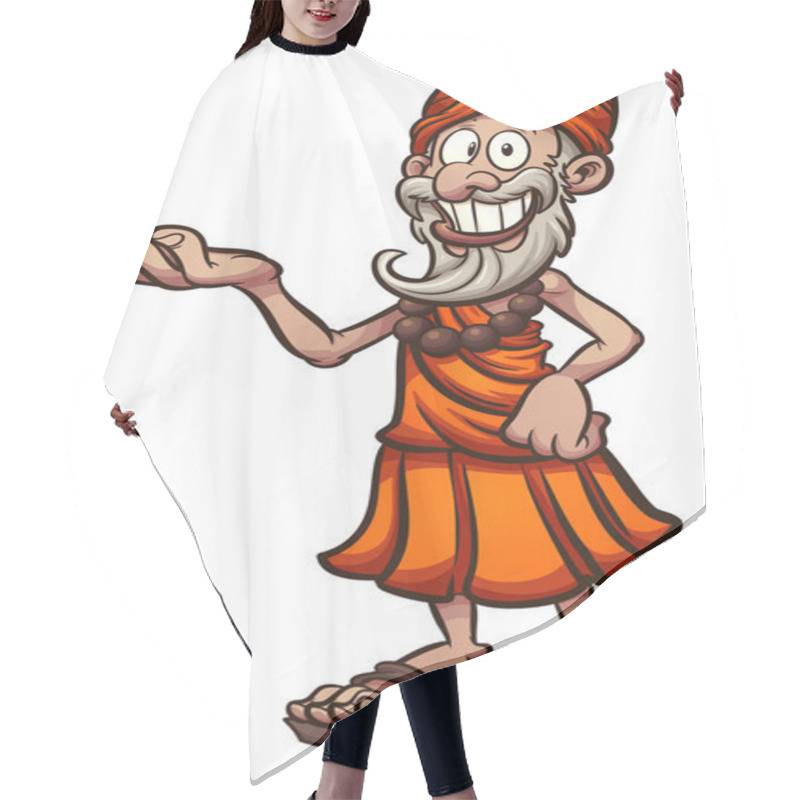 Personality  Happy Cartoon Guru Hair Cutting Cape