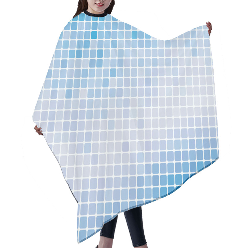 Personality  Blue Abstract Mosaic Background Hair Cutting Cape