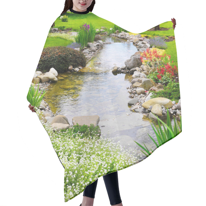 Personality  Spring Flowers In The Asian Garden Hair Cutting Cape