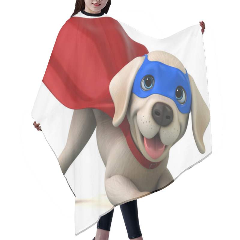 Personality  Fun 3D Cartoon Super White Labrador Retriever  Character  Hair Cutting Cape