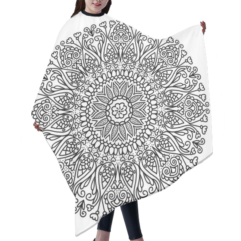 Personality  Decor Floral Mandala Hair Cutting Cape