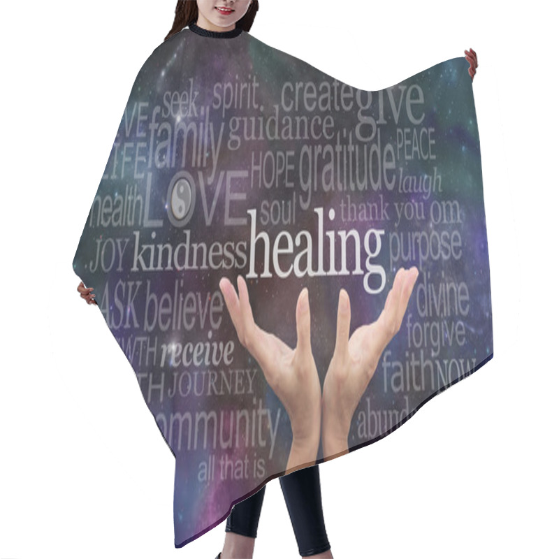 Personality  Infinite Healing Words Hair Cutting Cape