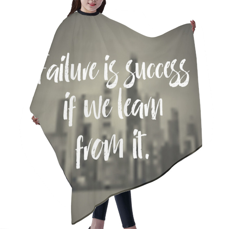 Personality  Modern Inspirational Quote  Hair Cutting Cape