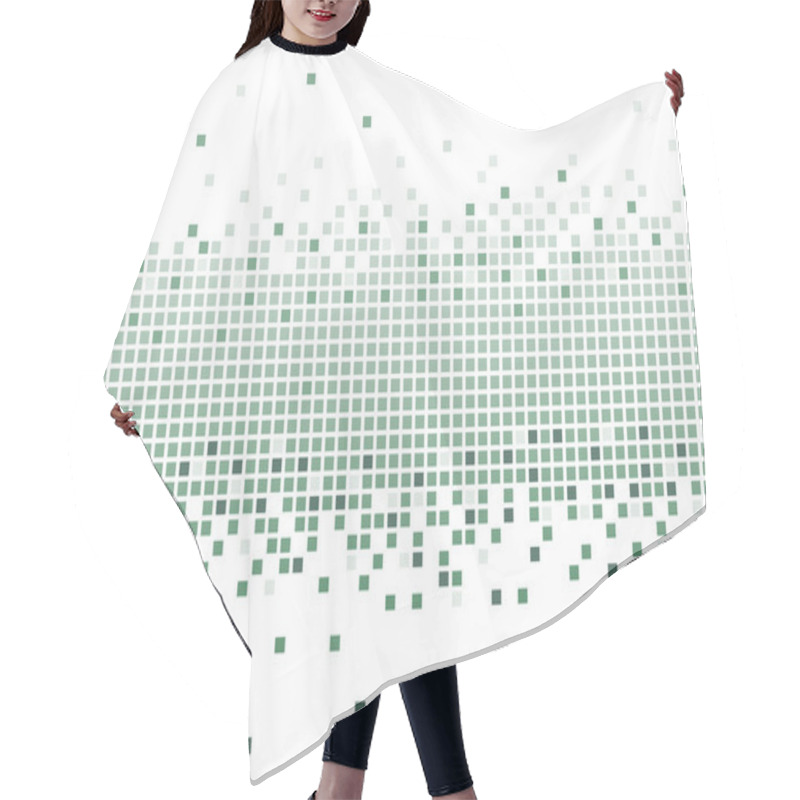 Personality  Pixel Background Hair Cutting Cape