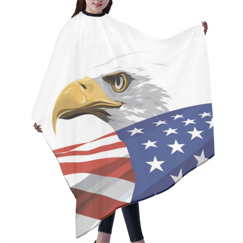 Personality  The National Symbol Of The USA Hair Cutting Cape