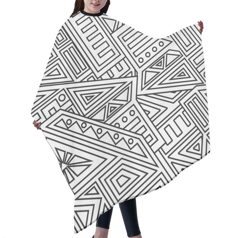 Personality  Aztec Vector Seamless Pattern Hair Cutting Cape