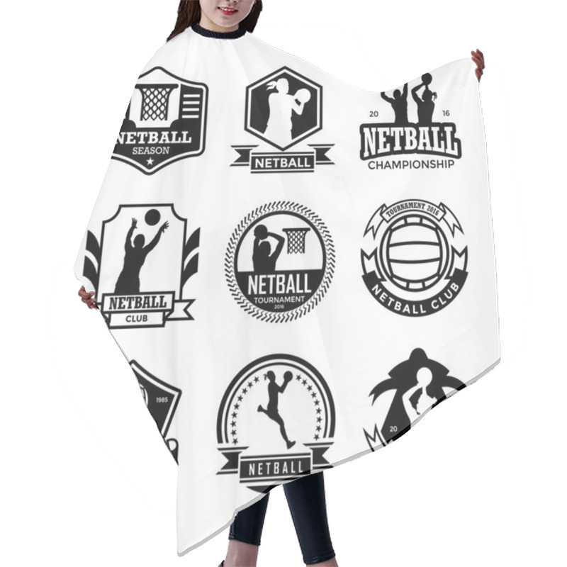 Personality  Netball Vector Icons 24 Hair Cutting Cape