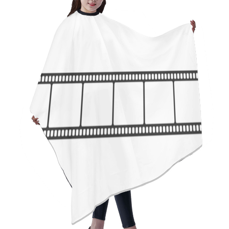 Personality  Vector Blank Cinema Film Strip. Hair Cutting Cape