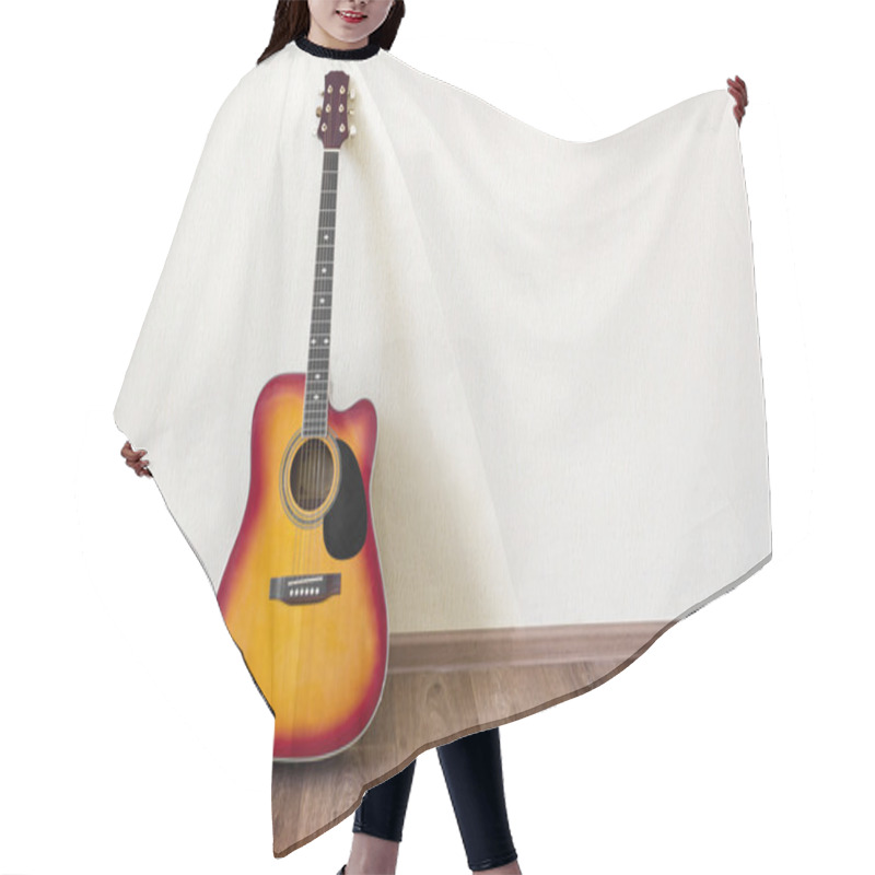 Personality  Guitar In Blank Empty Room Background Hair Cutting Cape