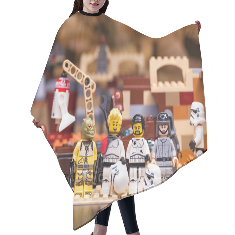 Personality  RUSSIA, April 12, 2018. Constructor Lego Star Wars. Episode IV,  Hair Cutting Cape