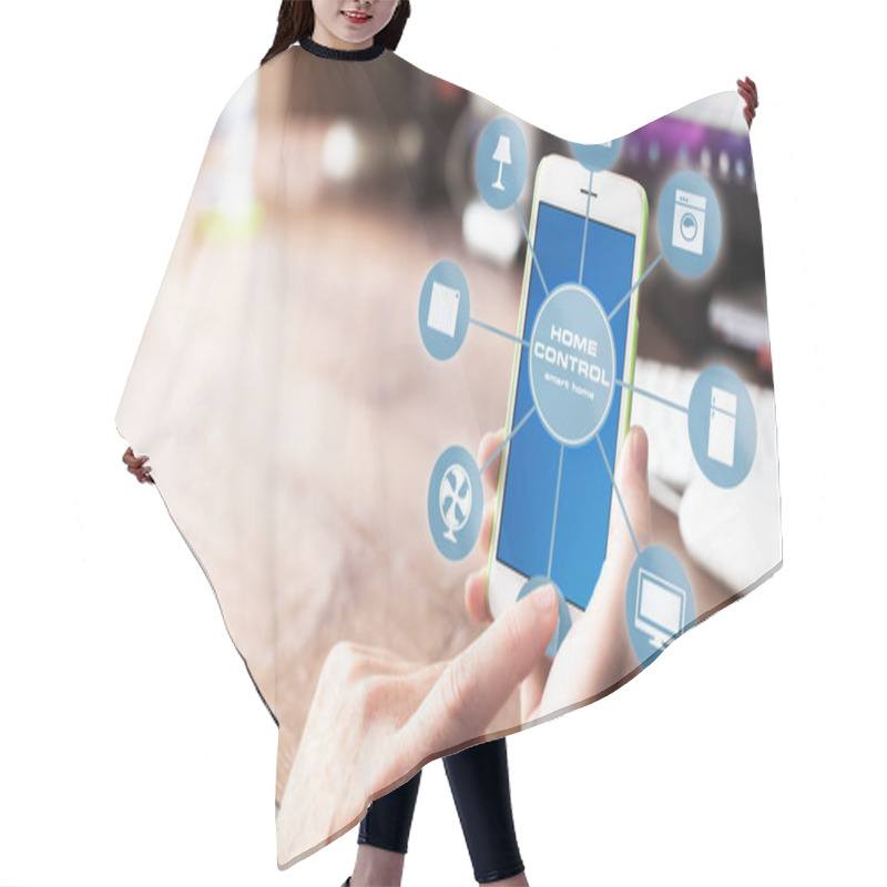 Personality  Smart Home Device - Home Control Hair Cutting Cape