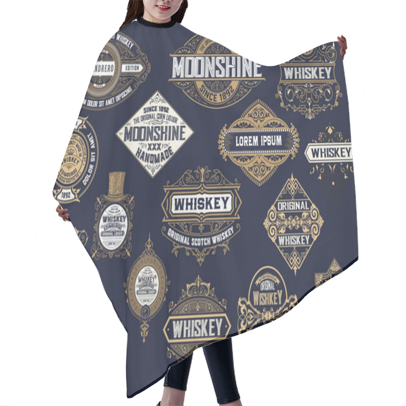 Personality  Mega Pack Of Banners And Labels Hair Cutting Cape