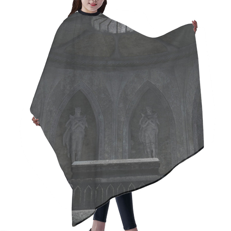 Personality  3d Illustration Of An Mystical Background Hair Cutting Cape