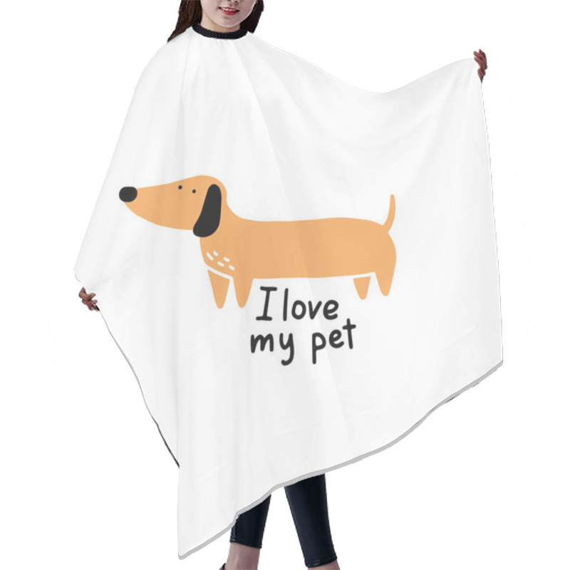 Personality  Cute Puppy Dog Pet. Cartoon Dog Hair Cutting Cape