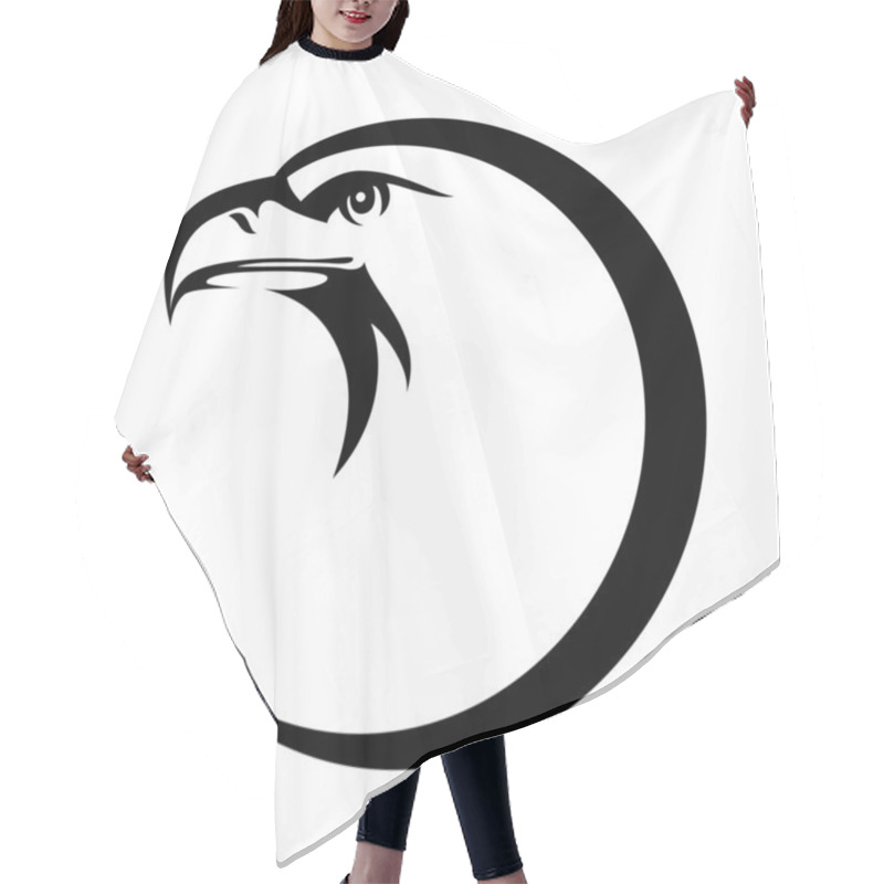 Personality  Eagle Head Emblem Hair Cutting Cape