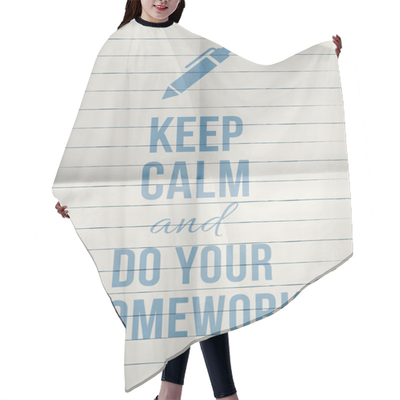 Personality  Keep Calm And Do Your Homework Hair Cutting Cape