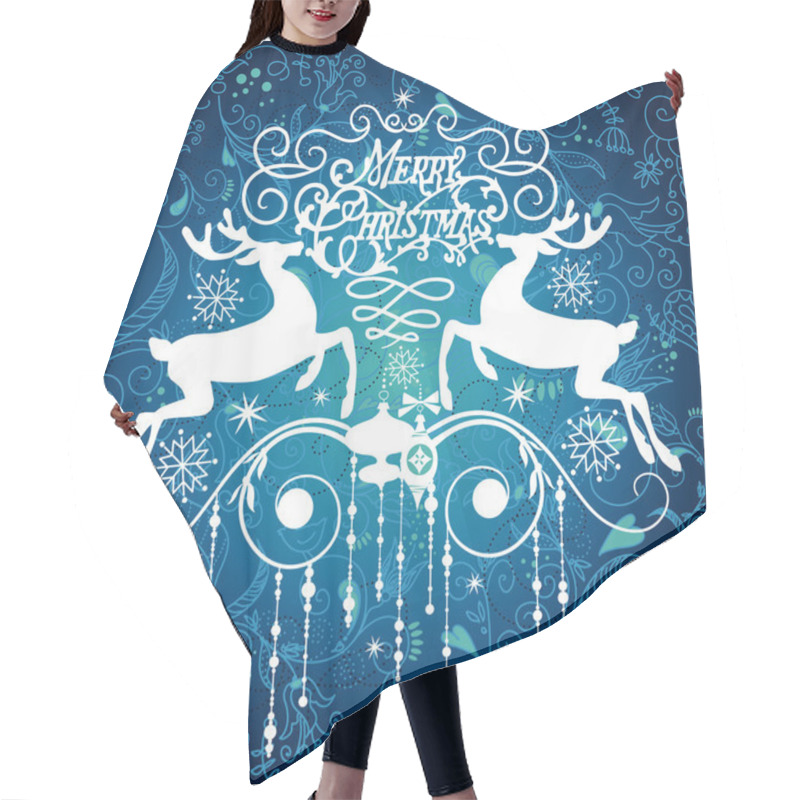 Personality  Christmas Ornament Hair Cutting Cape