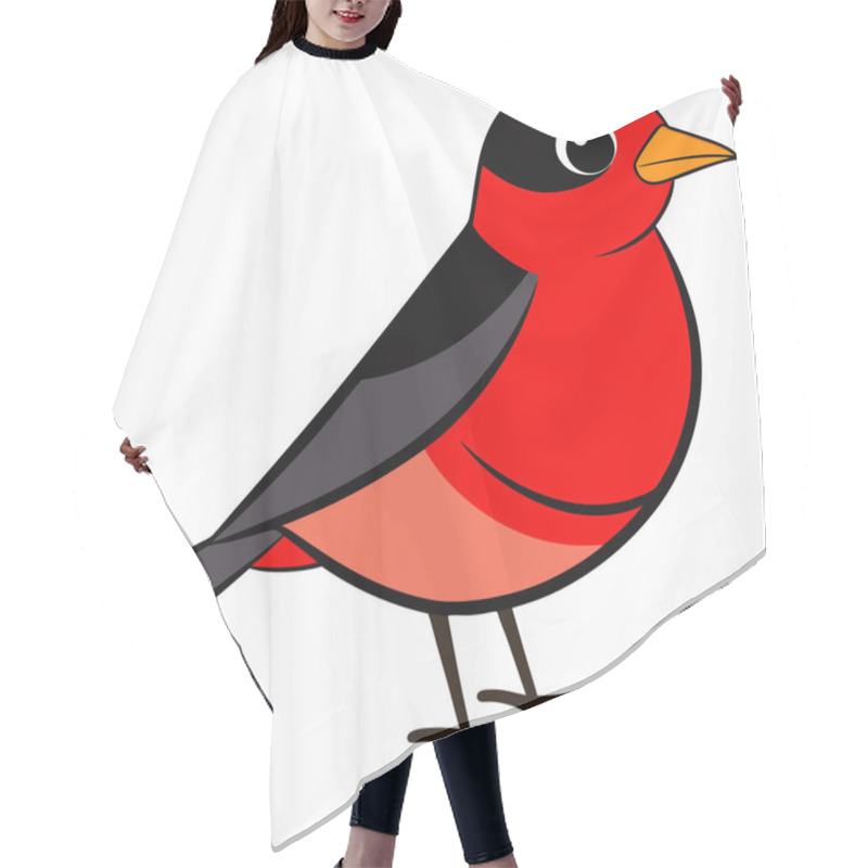 Personality  American Robin Birds Vector Illustration Hair Cutting Cape