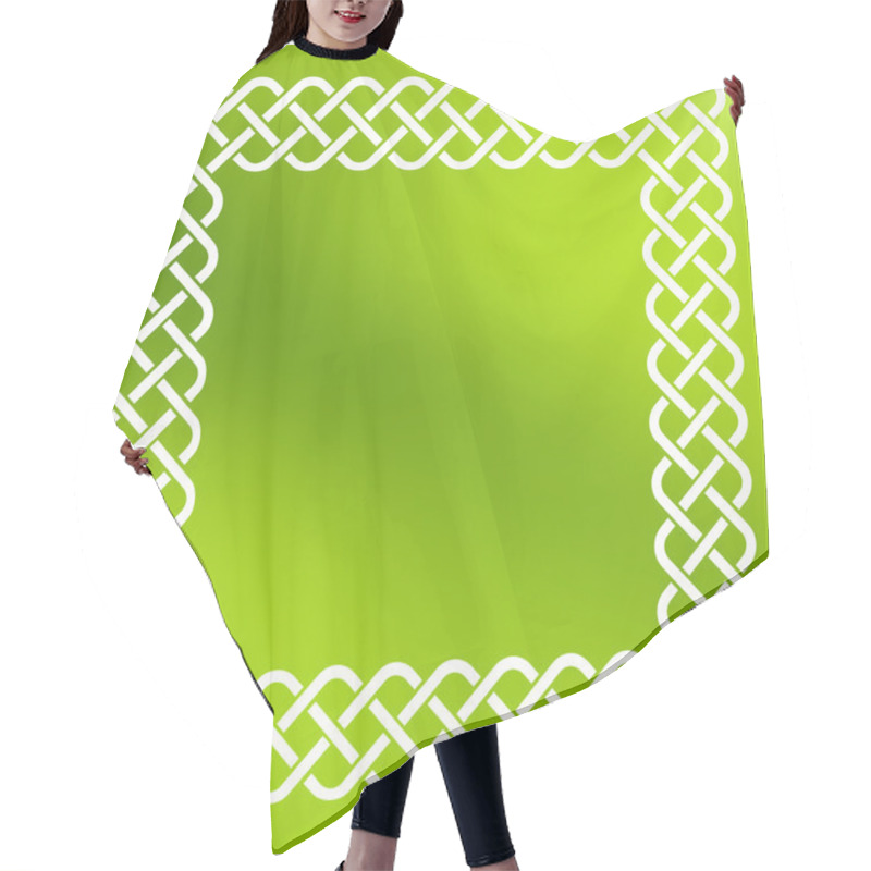 Personality  Celtic Frame Over Abstract Background Hair Cutting Cape