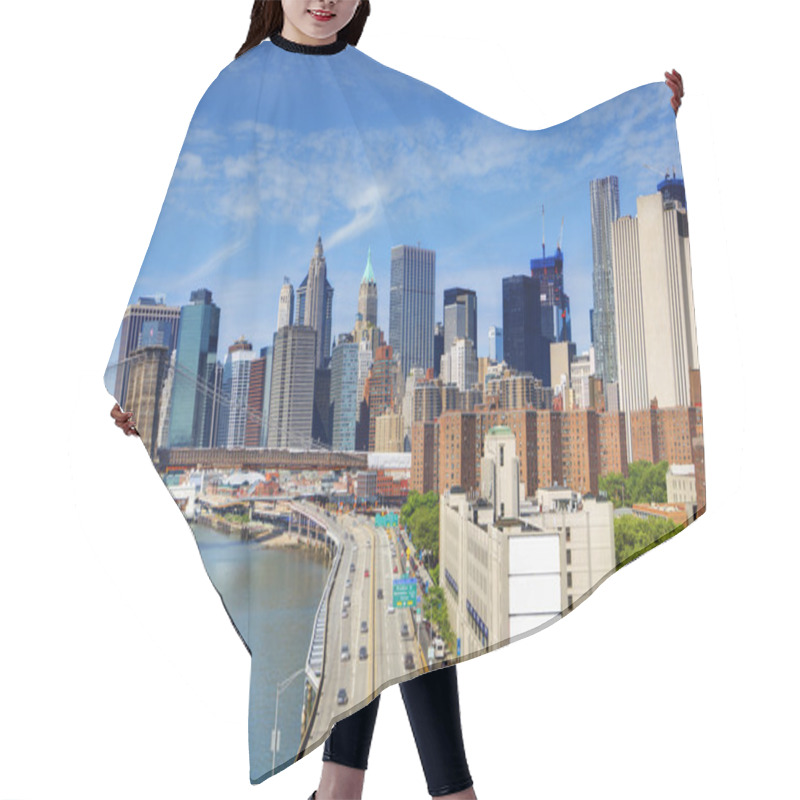 Personality  New York City Skyline Hair Cutting Cape