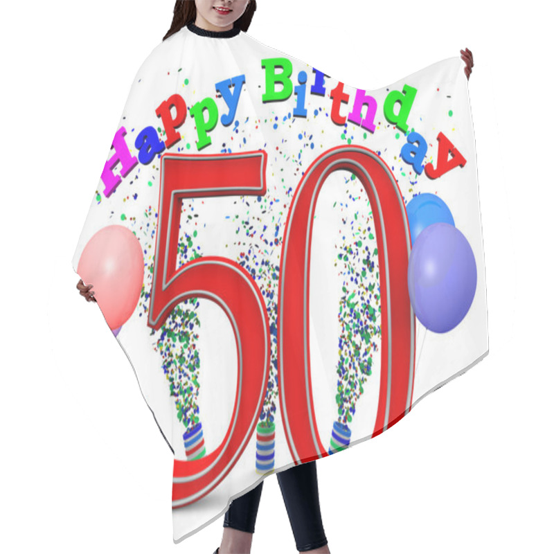 Personality  Happy 50th Birthday Hair Cutting Cape