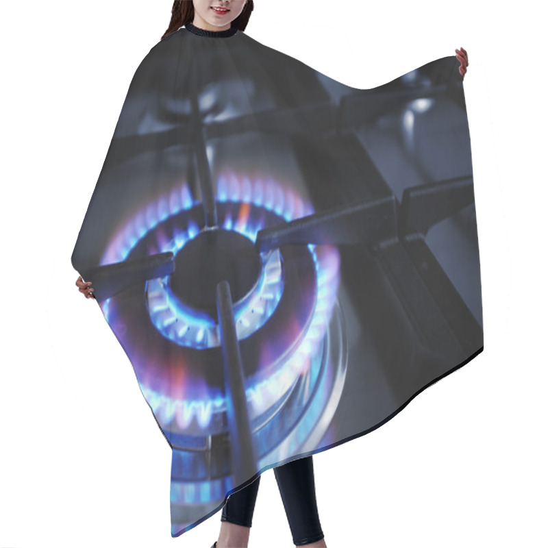 Personality  Gas Stove Burner Hair Cutting Cape