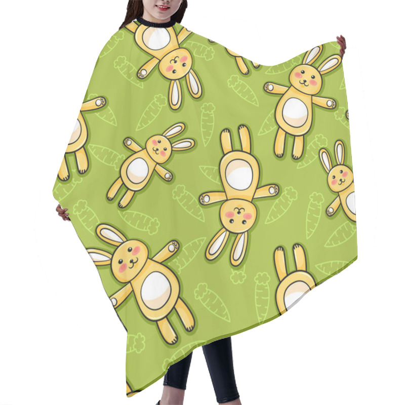 Personality  Rabbits Pattern Hair Cutting Cape