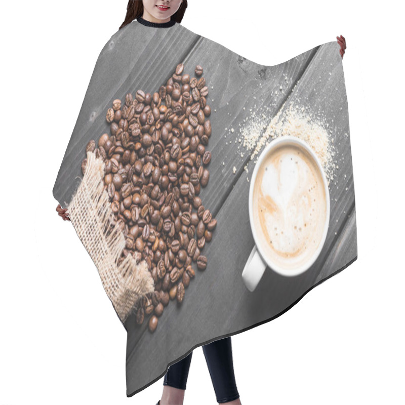 Personality  Cup Of Fresh Made Coffee Hair Cutting Cape