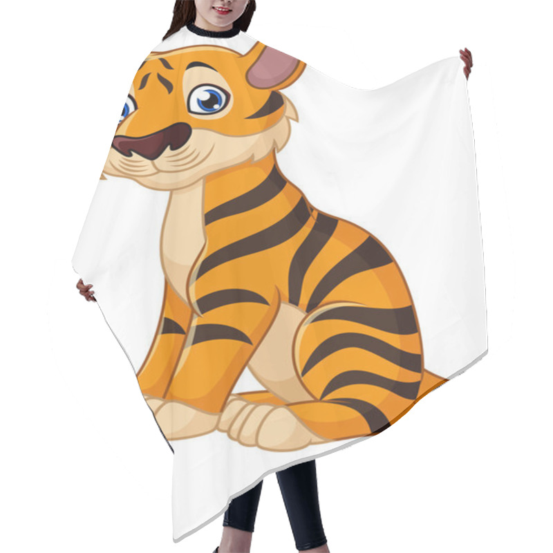 Personality  Cute Tiger Cartoon Hair Cutting Cape