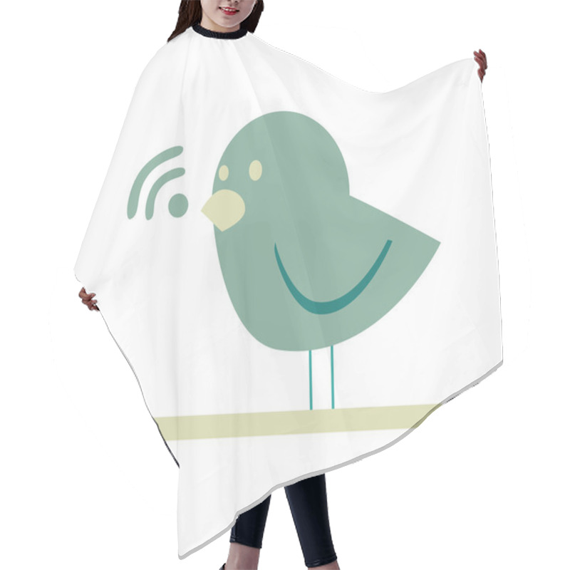 Personality  Communication Bird Design Hair Cutting Cape