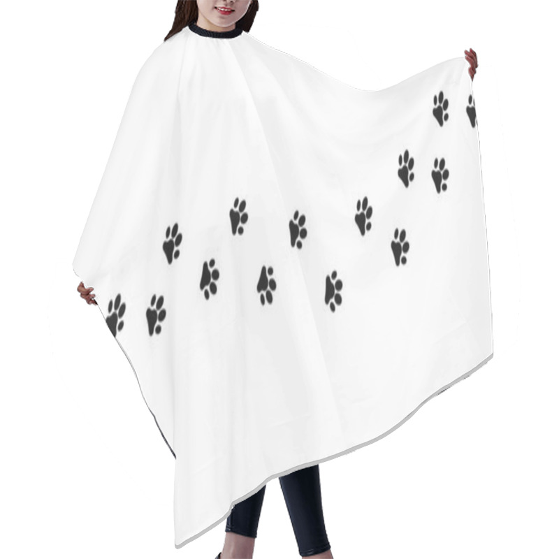 Personality  Paw Print Pets Waling Icon Background Hair Cutting Cape