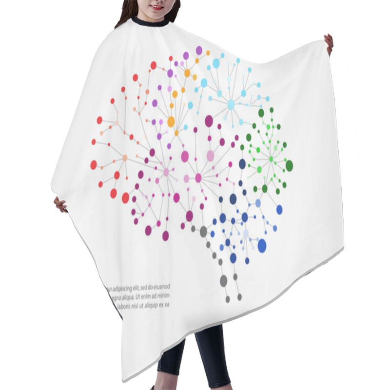 Personality  Brain Mapping Concept Hair Cutting Cape