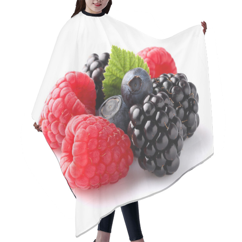 Personality  Fresh Ripe Berry In Closeup Hair Cutting Cape