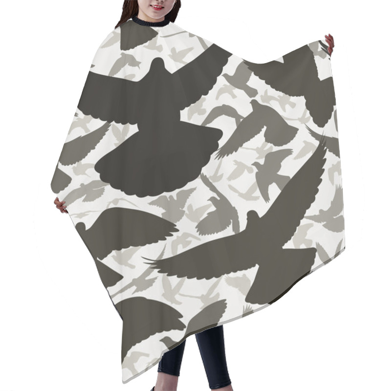 Personality  Pigeon Tile Hair Cutting Cape