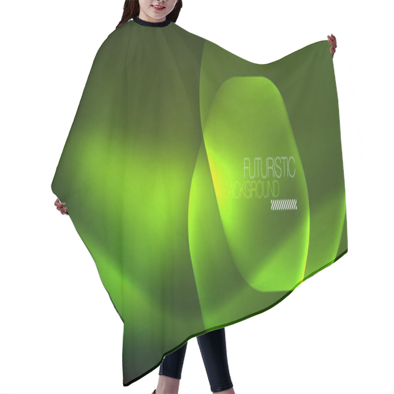 Personality  Neon Hexagon Background Hair Cutting Cape