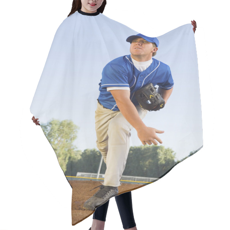 Personality  Baseball Pitcher On Mound Hair Cutting Cape