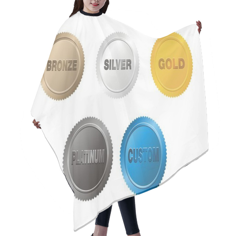 Personality  Medal Badge - Sets Hair Cutting Cape