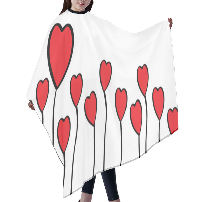 Personality  Love Banner With Heart Symbol. Happy Valentines Day On February 14 Valentine, Valentines Day Or Romantic, Wedding Signs Vector Mother's Or Women's Day Sign. Love Heart Month Logo. Spring Time. Hair Cutting Cape