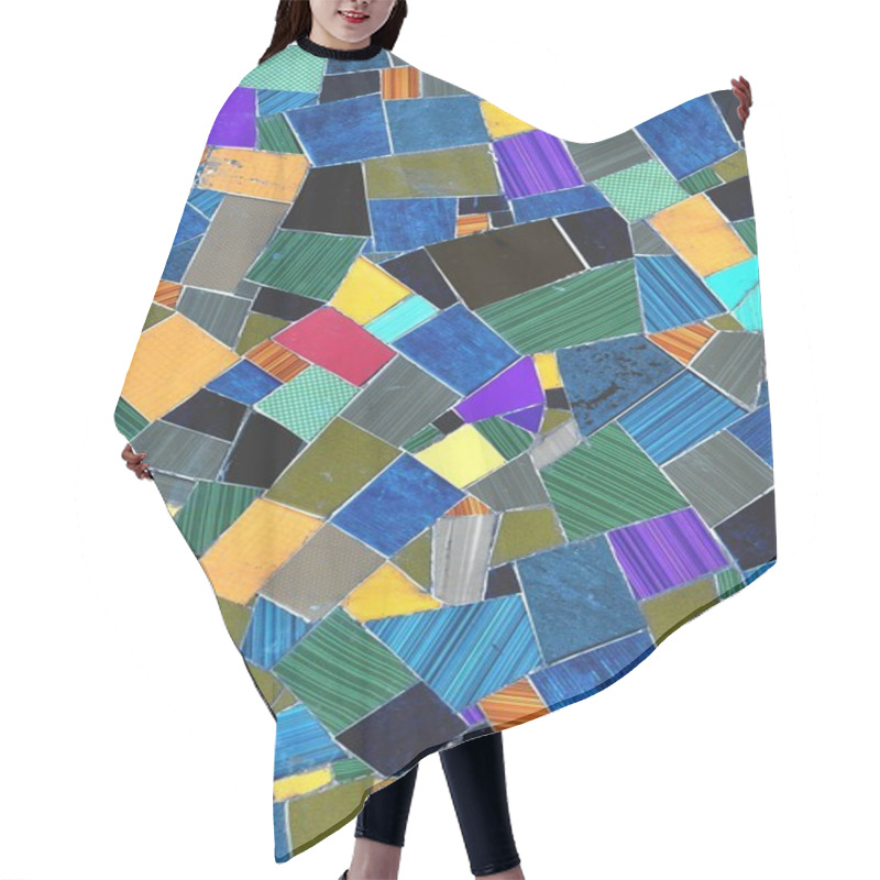 Personality  Mosaic Hair Cutting Cape