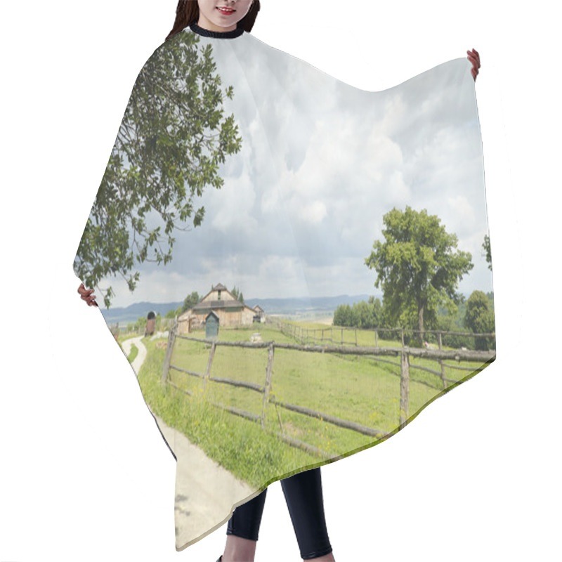 Personality  Countryside Landscape Hair Cutting Cape