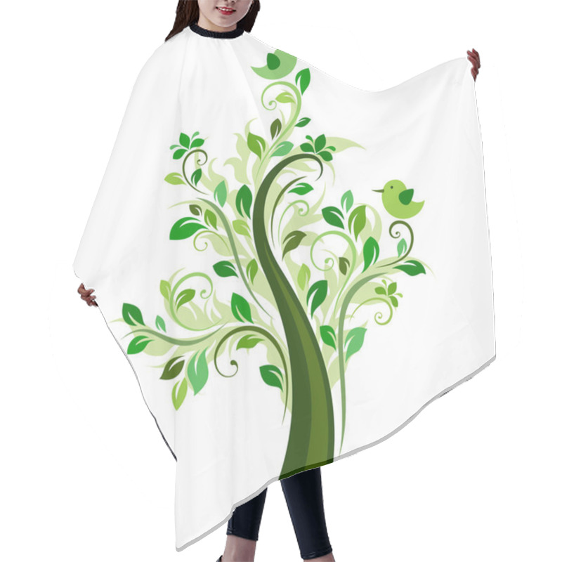 Personality  Birds On The Tree Hair Cutting Cape