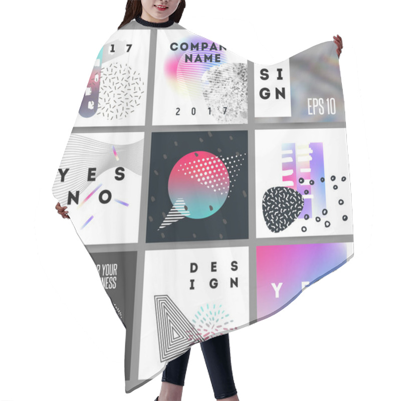 Personality  Holographics Elements Of Infographics Hair Cutting Cape