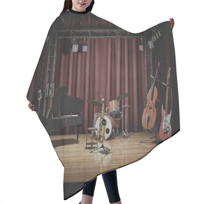 Personality  Jazz Concert Hair Cutting Cape